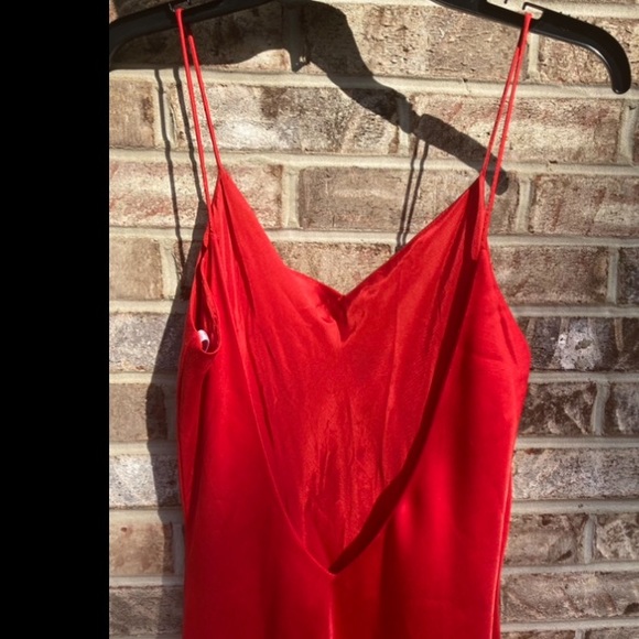 Vintage 90s Red Formal Salsa Goth Mall Goth Glam Prom Dress - Picture 8 of 10